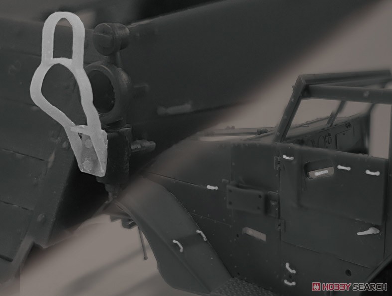 M3/M16 Half-Trank Light Guard & Door Handle & Strap Holder (Plastic model) その他の画像5