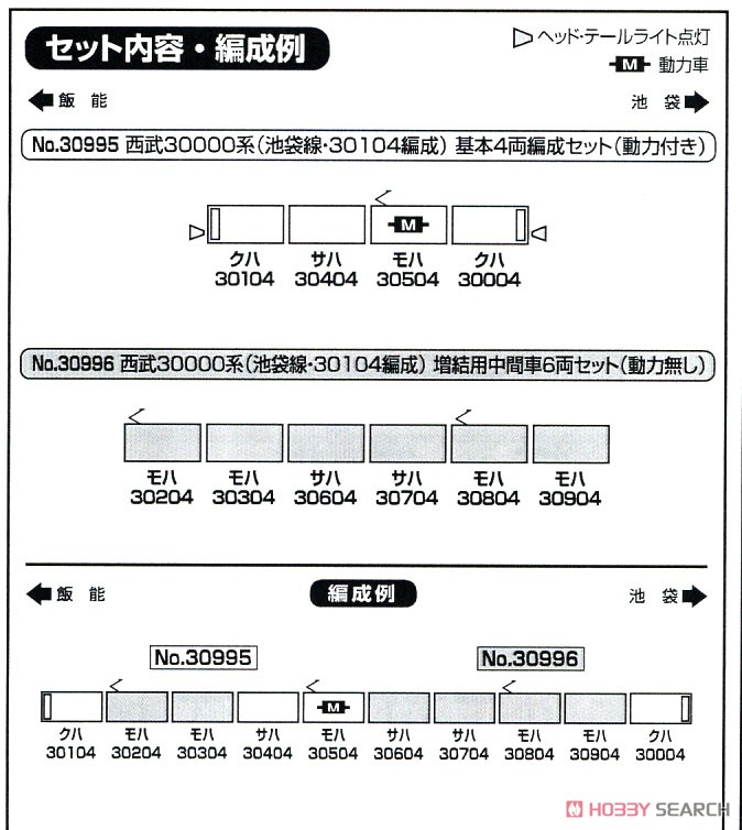 西武 30000系 (池袋線・30104編成) 基本4両編成セット (動力付き) (基本・4両セット) (塗装済み完成品) (鉄道模型) 解説1 モーダル