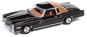 Custom Lowriders 1975 Cadillac Eldorado (Black) (Diecast Car)