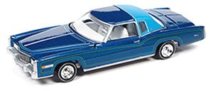 Custom Lowriders 1975 Cadillac Eldorado (Blue) (Diecast Car)