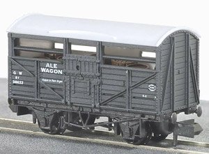 イギリス2軸貨車 通風車 (ビール運搬用・GW・グレイ・車番38622) 【NR-46A】 ★外国形モデル (鉄道模型)