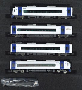 Meitetsu Series 2000 `Mu Sky` (Remodeled Unit, 2007 Formation, w/Gangway Door Open Parts) Standard Four Car Formation Set (w/Motor) (Basic 4-Car Set) (Pre-colored Completed) (Model Train)