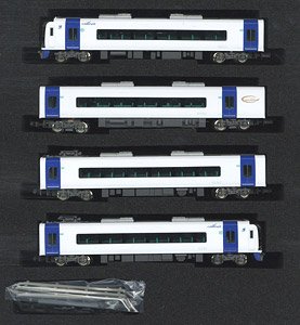 Meitetsu Series 2000 `Mu Sky` (Newly Unit, 2011 Formation, w/Gangway Door Open Parts) Standard Four Car Formation Set (w/Motor) (Basic 4-Car Set) (Pre-colored Completed) (Model Train)