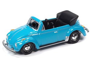 1975 VW スーパー ビートル コンバーチブル ブルー (ミニカー)