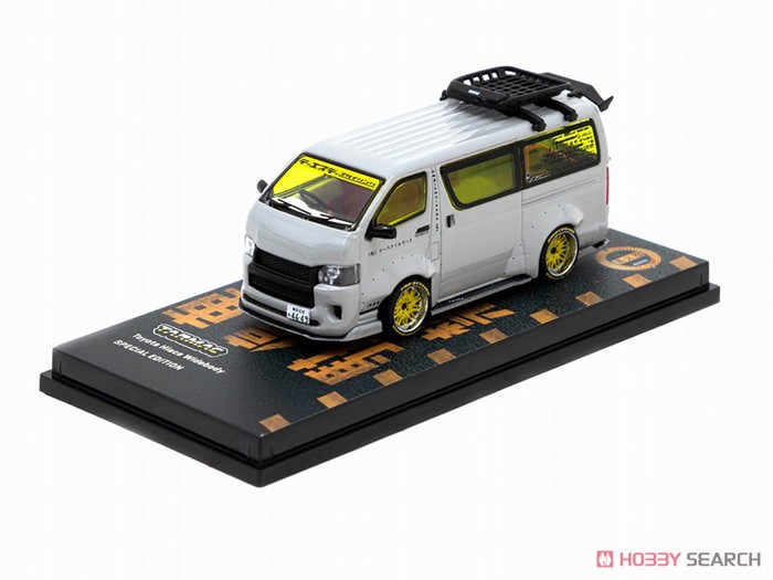 Toyota Hiace Widebody Grey with roof rack (ミニカー) 商品画像3