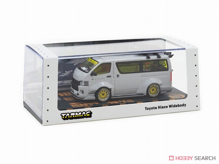 Toyota Hiace Widebody Grey with roof rack (ミニカー) パッケージ1