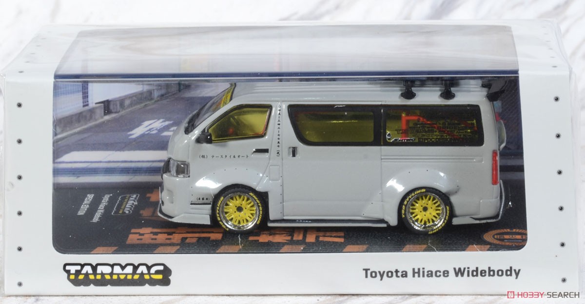 Toyota Hiace Widebody Grey with roof rack (ミニカー) パッケージ2