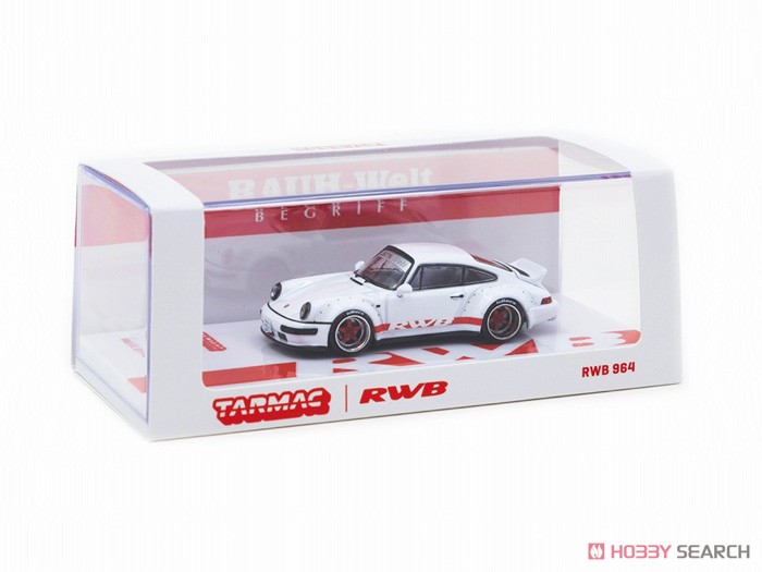 RWB 964 White / Red stripe Ducktail (Diecast Car) Package1