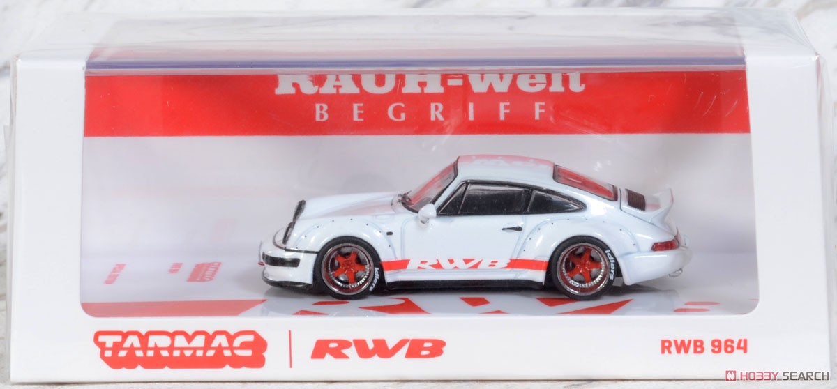 RWB 964 White / Red stripe Ducktail (Diecast Car) Package2