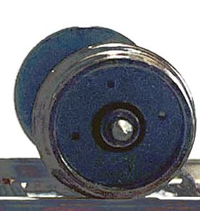 1/80(HO) Plate Wheel Sticker Black 4 Hole for Kato, Tomix (for 16 Axle) (Model Train)
