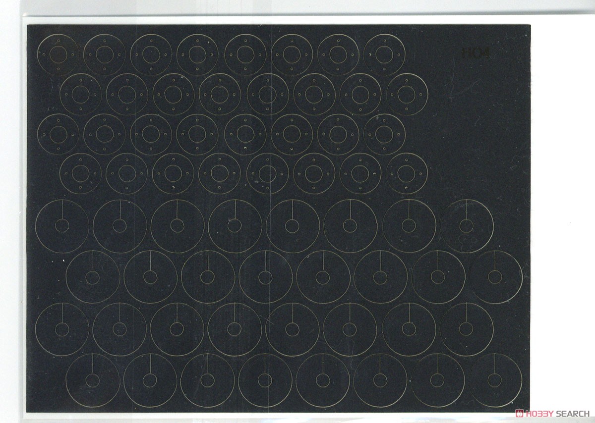 16番(HO) KATO・TOMIX プレート車輪シール 黒 4穴 (16軸分入り) (鉄道模型) 商品画像1