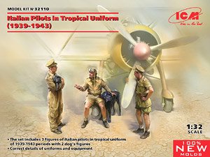 Italian Pilots in Tropical Uniform (1939-1943) (Plastic model)