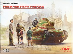 FCM36 with French Tank Crew (Plastic model)