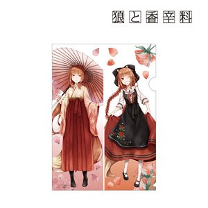 Spice and Wolf Ju Ayakura [Especially Illustrated] Holo Hakama & Alsace Folk Costume Ver. Clear File (Anime Toy)