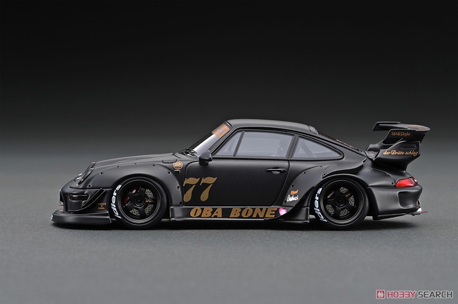 RWB 993 Matte Black With Mr. Nakai standing pose (ミニカー) 商品画像4