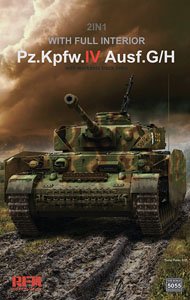 IV号戦車 G/H型 w/連結組立可動式履帯 & フルインテリア (2 in 1) (プラモデル)