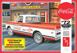 1972 シェビー ピックアップ フリートサイド `コカ・コーラ` ベンディングマシン&ケース付き (プラモデル)