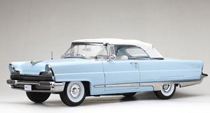 リンカーン プレミア クローズドコンバーチブル 1956 Fairmont ブルー/ホワイトルーフ (ミニカー)