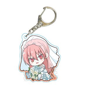 Gyugyutto Acrylic Key Ring Fly Me to the Moon Tsukasa Yuzaki (Wedding Dress) (Anime Toy)