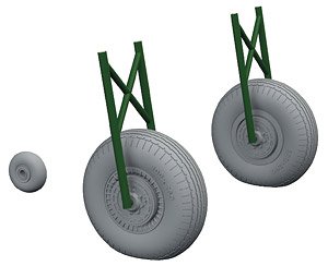 Il-2 Wheels (for Zvezda) (Plastic model)