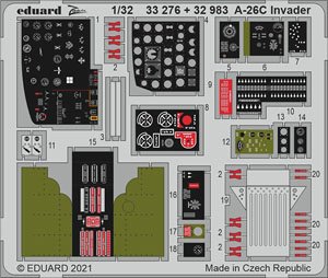 A-26C インベーダー ズームエッチングパーツ (ホビーボス用) (プラモデル)