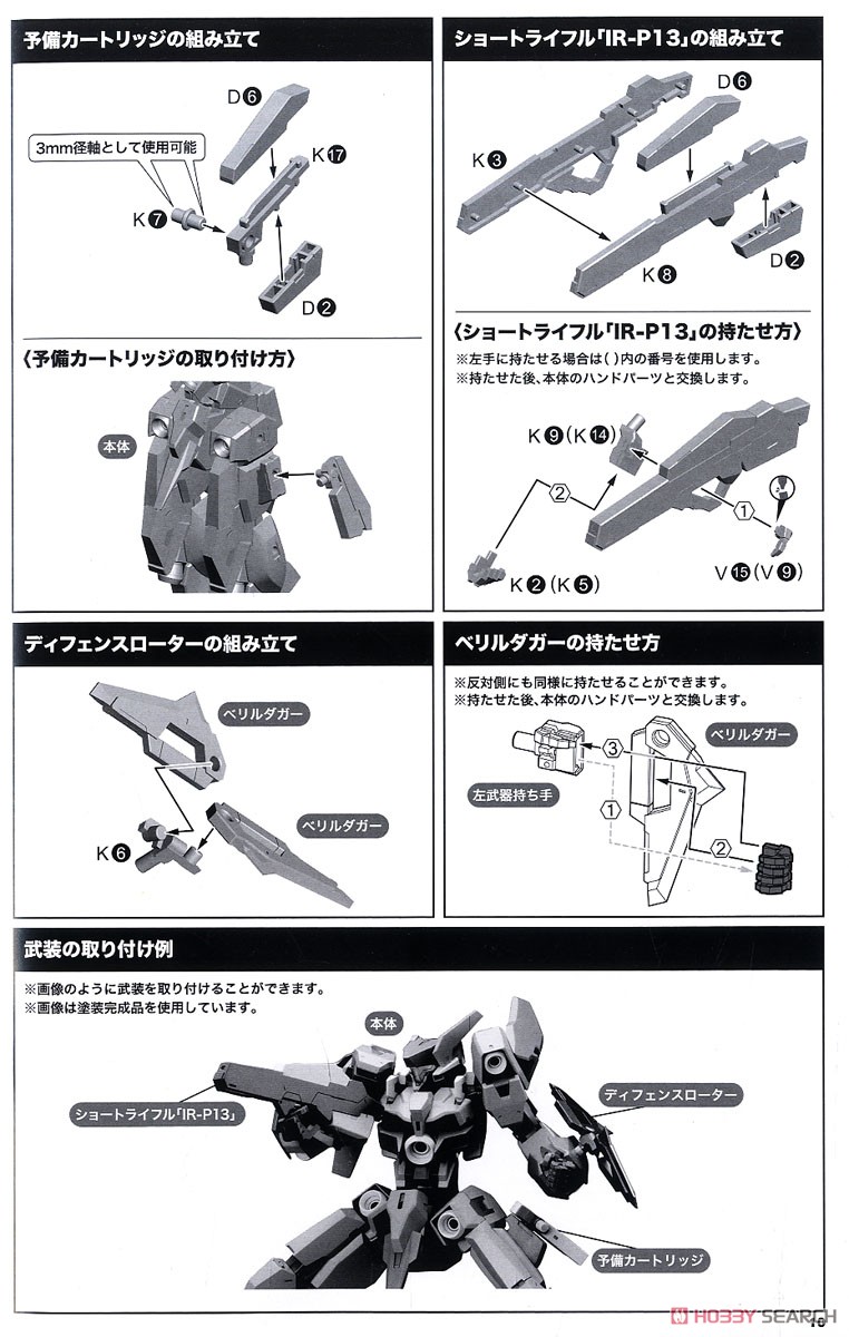SX-25 カトラス：RE2 (プラモデル) 設計図7