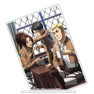 Attack on Titan Acrylic Picture Stand Vol.2 02 Hange & Levi & Erwin (Anime Toy)