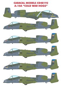 アメリカ軍 A-10A `コールド・ウォーホッグ` デカール (デカール)