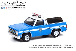 1985 Chevrolet K-5 Blazer - New York City Police Dept (NYPD) (Diecast Car)