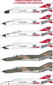 アメリカ空軍 F-4 `エドワーズ・テスト・ファントムズ` デカール (デカール)