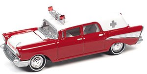 1957 シェビー 救急車 レッド (ミニカー)