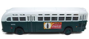 GMC TDH3610シティバス シカゴ市 路線バス `コカ・コーラ` (ミニカー)