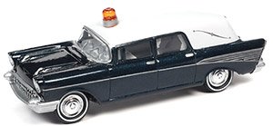 1957 シェビー 霊柩車 ブルー (ミニカー)