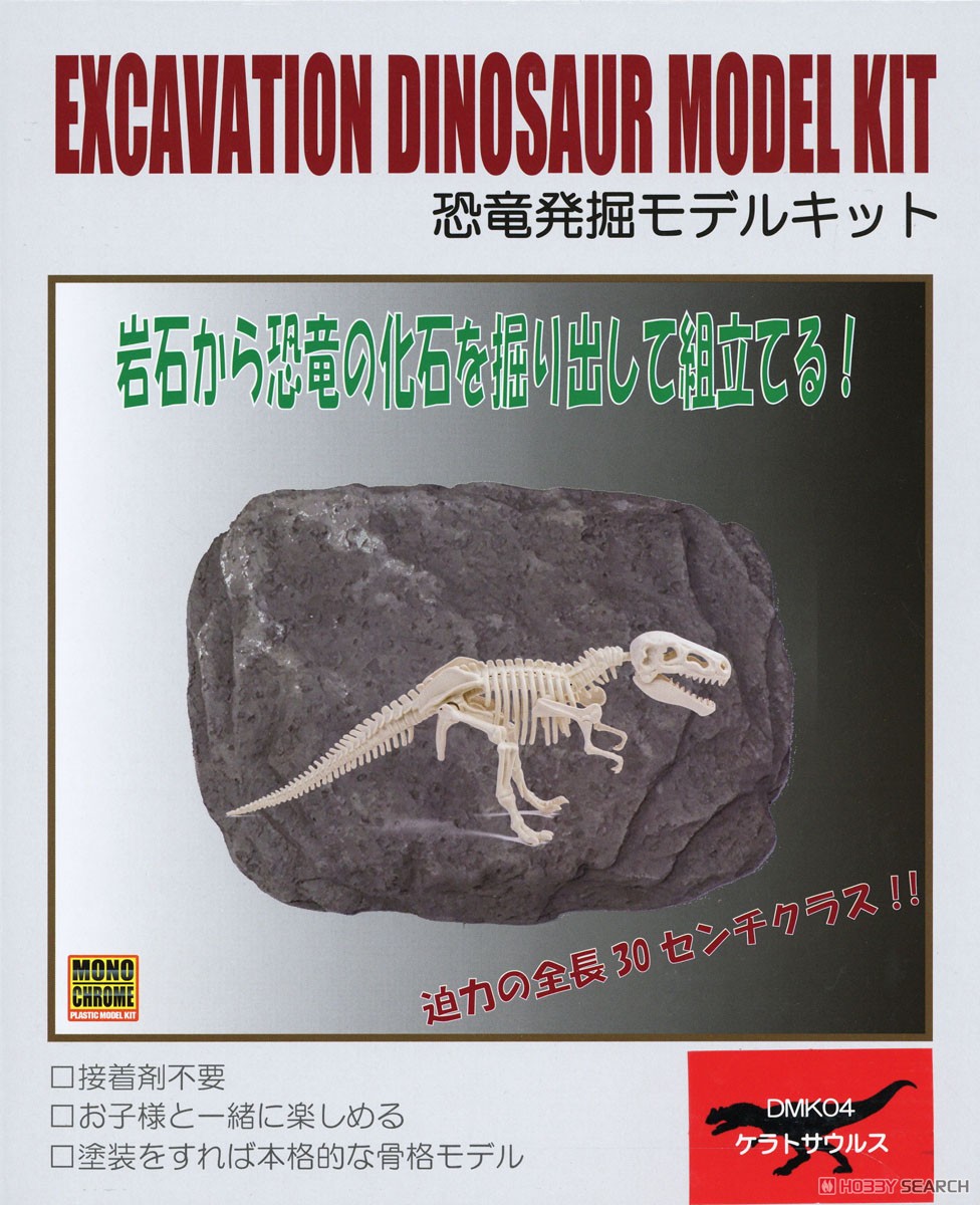 恐竜化石発掘モデル ケラトサウルス (プラモデル) パッケージ1