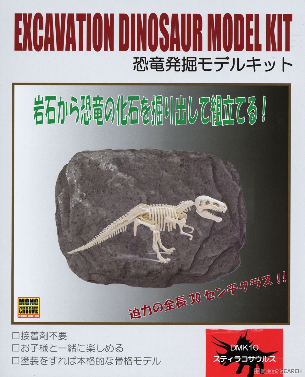 恐竜化石発掘モデル スティラコサウルス (プラモデル) パッケージ1