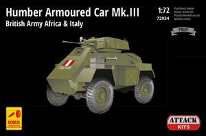 Humber Armoured Car Mk.III British Army Africa & Italy (Plastic model)