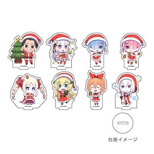 Acrylic Petit Stand [Re:Zero -Starting Life in Another World-] 03 Christmas Ver. Box (Mini Chara) (Set of 8) (Anime Toy)