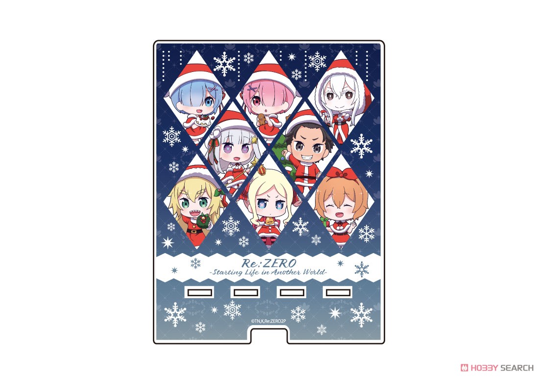 デカスマキャラスタンド 「Re:ゼロから始める異世界生活」 01 整列デザイン クリスマスver. (ミニキャラ) (キャラクターグッズ) 商品画像2