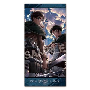 Attack on Titan Visual Bath Towel (1) Eren & Levi (Anime Toy)