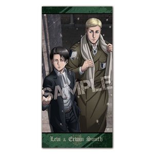 Attack on Titan Visual Bath Towel (2) Levi & Erwin (Anime Toy)