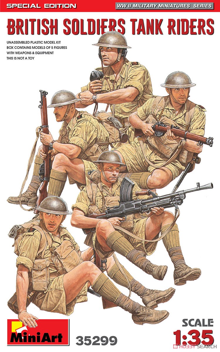 イギリス戦車兵 5体入 特別版 (武器・装備品付) (プラモデル) パッケージ1