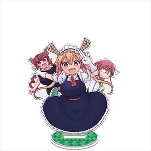 Miss Kobayashi`s Dragon Maid Acrylic Chara Stand D [Tohru & Ilulu & Kobayashi-san] (Anime Toy)