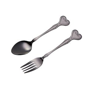 Kingdom Hearts Fork & Spoon [Heart Black] (Anime Toy)