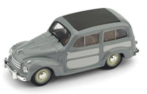 Fiat 500C Belvedere 1951 Closed Gray/Light Gray (Diecast Car)