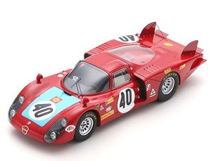 Alfa Romeo 33/2 No.40 6th Le Mans 1968 M.Casoni - G.Biscaldi (Diecast Car)