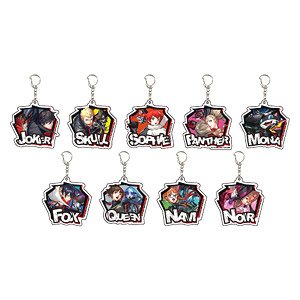 Acrylic Key Ring [Persona 5 Scramble The Phantom Strikers] 01 Box (Set of 9) (Anime Toy)