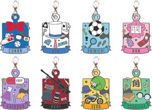 Detective Conan Trading Metal Charm Vol.2 (Set of 8) (Anime Toy)