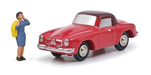 ピッコロ メルセデス・ベンツ 190 SL `ROSEMARIE N` レッド (ミニカー)