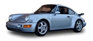 Porsche 911(964) Turbo Silver (Diecast Car)