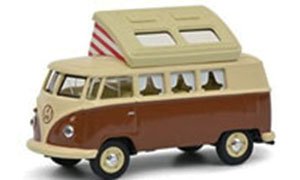 VW T1 Camper ベージュ/ブラウン (ミニカー)